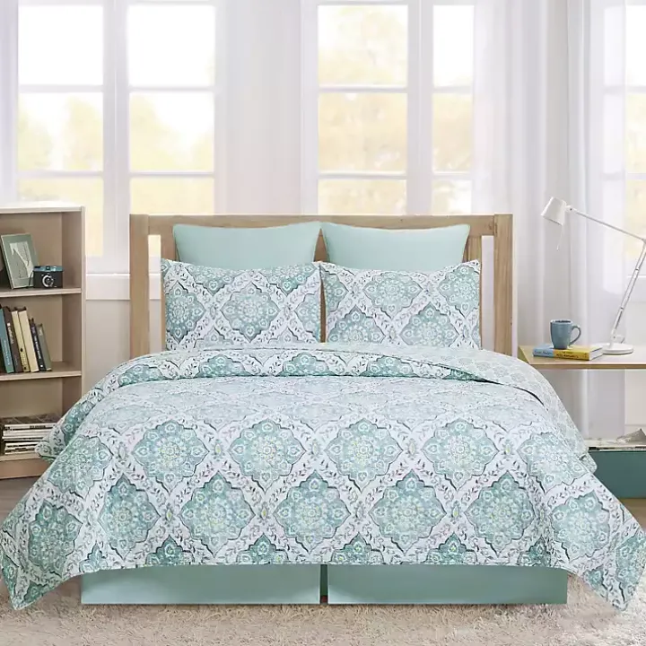 Harlen Mosaic 3-pc. King Quilt Set