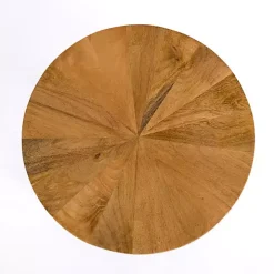 Hayden Wood and Gunmetal Accent Table