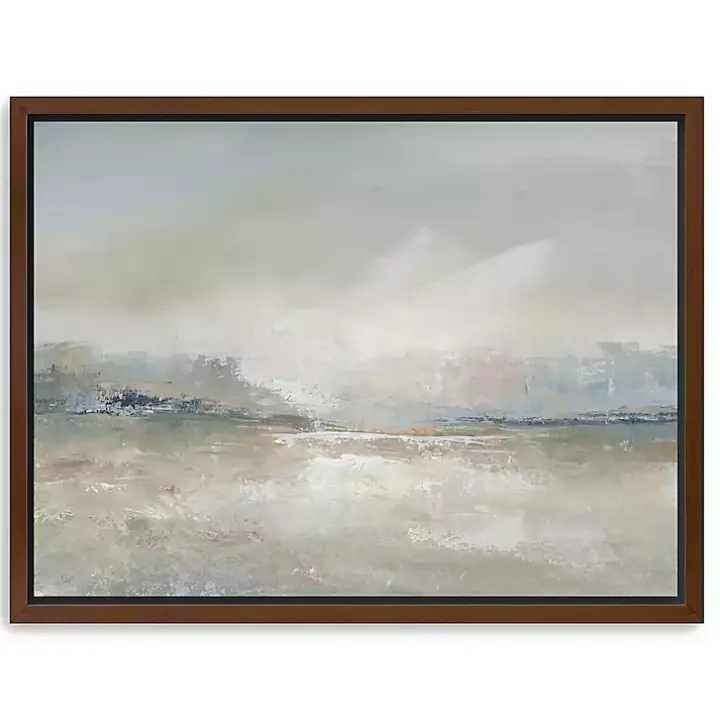 Hazy Horizon Framed Canvas Art Print