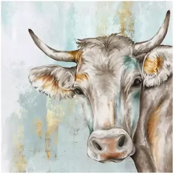 Headstrong Cow Canvas Art Print