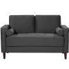 Heather Gray Chelsea Modern Loveseat
