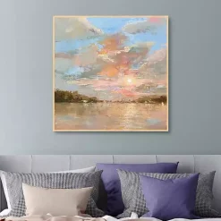 Heavenly Glow Framed Canvas Art Print