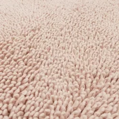 High Pile Blush Cotton Non-Skid Classic Bath Mat