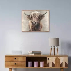 Highland Portrait Framed Canvas Art Print