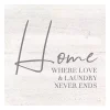 Home Love and Laundry Canvas Art Print
