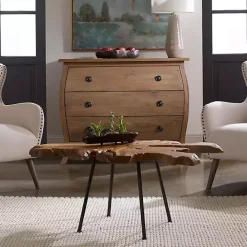 Honey Natural Teak Wood Coffee Table