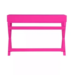 Hot Pink Wood 2-Drawer Peggy Desk