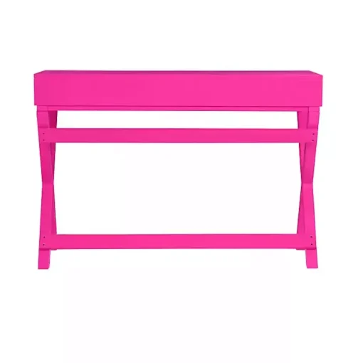 Hot Pink Wood 2-Drawer Peggy Desk