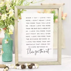 I Love You Most Framed Wall Plaque