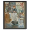 In the Dining Room 1875 Framed Canvas Art Print