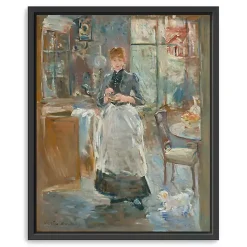 In the Dining Room 1875 Framed Canvas Art Print