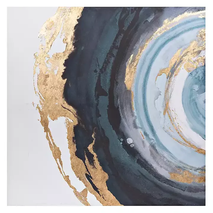 Indigo Agate Canvas Art Print