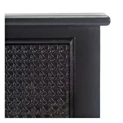Irma Black Textured Drawers Console Table