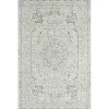 Isabella Gray and Ivory Area Rug, 5x7