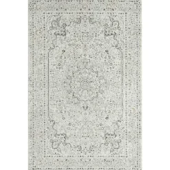 Isabella Gray and Ivory Area Rug, 5x7