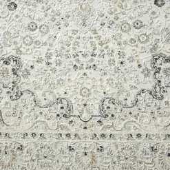 Isabella Gray and Ivory Area Rug, 5x7