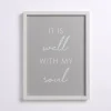It Is Well With My Soul Framed Wall Plaque