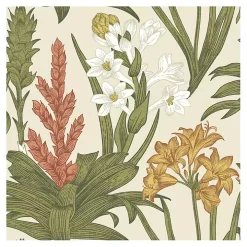 Ivory Botanical Villa Peel & Stick Wallpaper