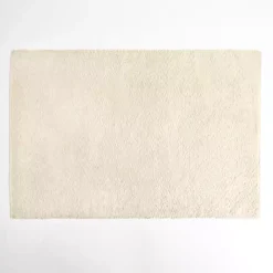 Ivory Boucle Area Rug, 4x6