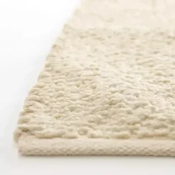 Ivory Boucle Area Rug, 4x6