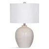 Ivory Chevron Ceramic Table Lamp