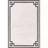Ivory Classic Border Area Rug, 5x7