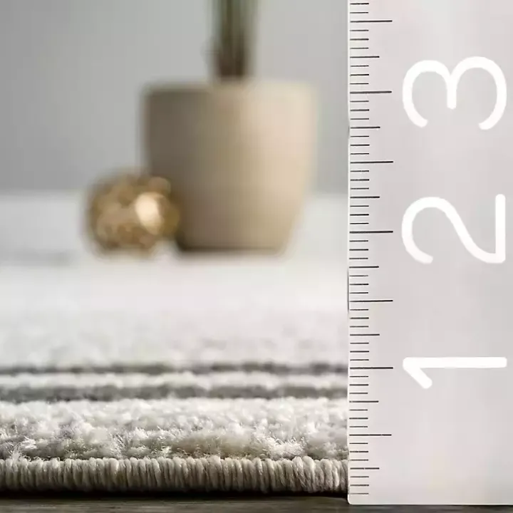 Ivory Classic Border Area Rug, 8x10