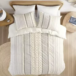 Ivory Cotton Tufted King 3-pc. Comforter Set