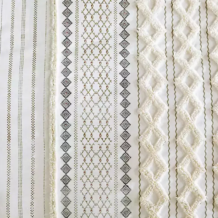 Ivory Cotton Tufted King 3-pc. Comforter Set