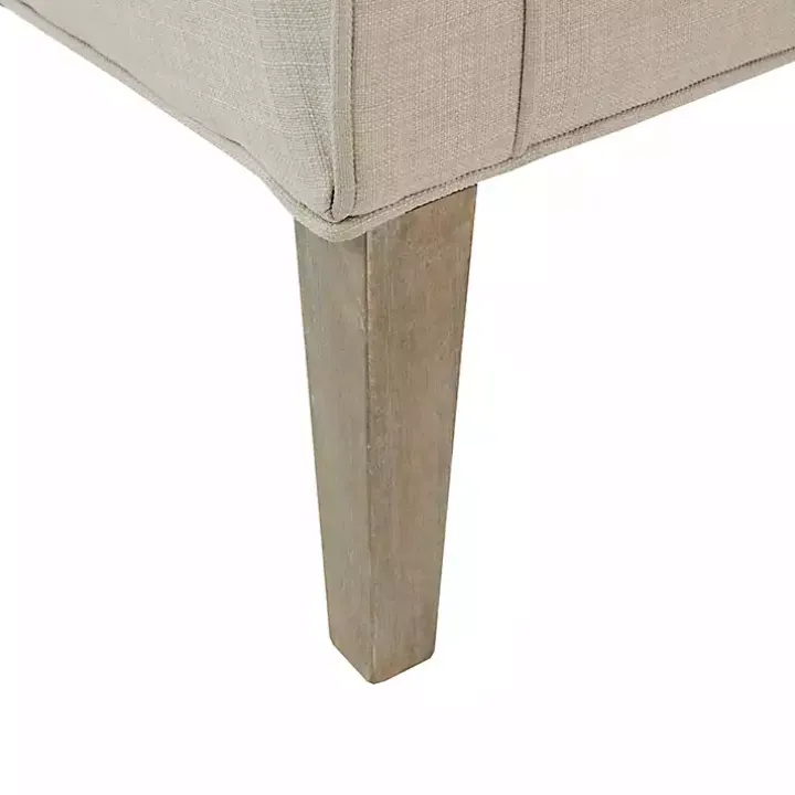 Ivory Curved Wingback Accent Chair