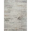 Ivory Distressed Medallion Washable Area Rug, 5x7