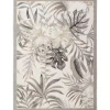 Ivory Grand Leaf Coastal Area Rug, 5x7