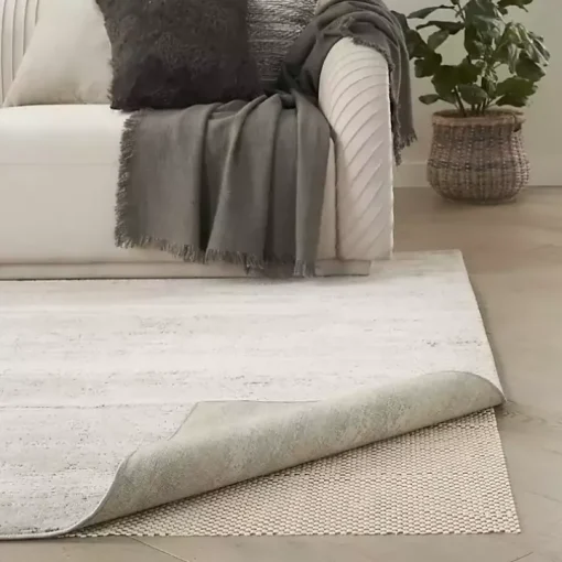Ivory Gridlock Non-Slip Rug Pad, 5x8