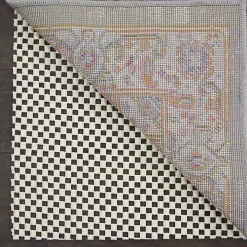 Ivory Gridlock Non-Slip Rug Pad, 5x8