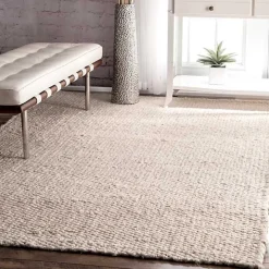 Ivory Halsey Area Rug, 5x8