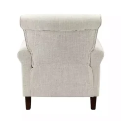 Ivory Miriam Nailhead Trim Armchair