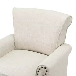 Ivory Miriam Nailhead Trim Armchair