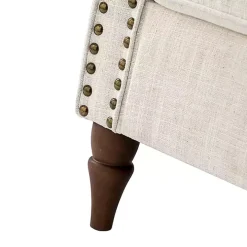 Ivory Miriam Nailhead Trim Armchair