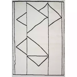 Ivory Moroccan Area Rug, 7x9