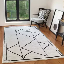 Ivory Moroccan Area Rug, 7x9