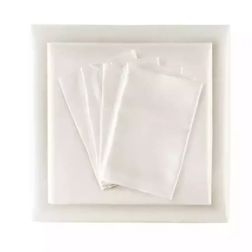 Ivory Satin 6-pc. California King Sheet Set