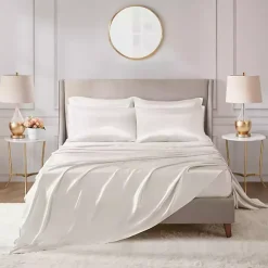 Ivory Satin 6-pc. King Sheet Set