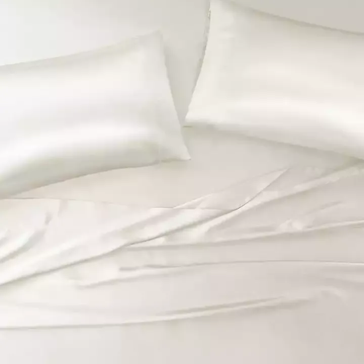 Ivory Satin 6-pc. Queen Sheet Set