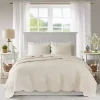 Ivory Scalloped Monica 3-pc. Queen Coverlet Set