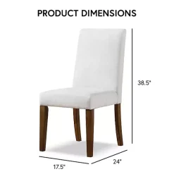 Ivory Upholstered Katie Dining Chairs, Set of 2