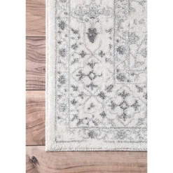 Ivory Vintage Odell Square Area Rug, 8 ft.