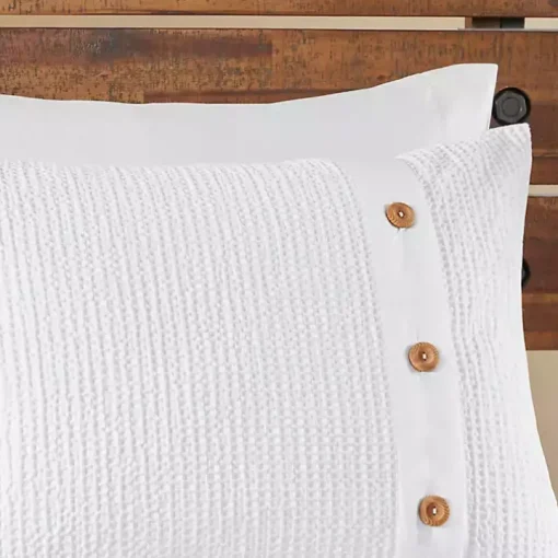Ivory Waffle Weave 3-pc. Full/Queen Comforter Set