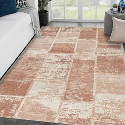 Jordan Aly Sand Modern Area Rug, 5x7