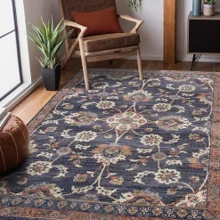 Jordan Bea Navy Blue Area Rug, 6x9