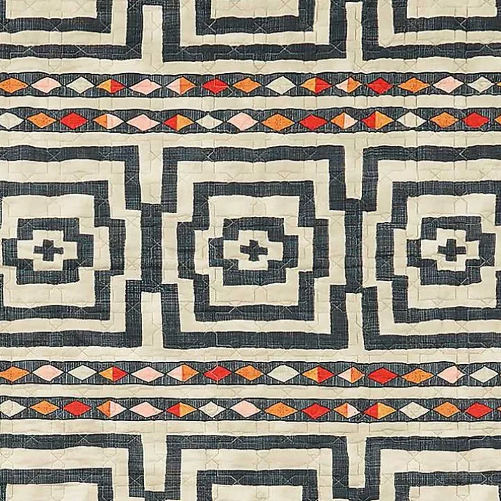 Justina Blakeney Black Hypnotic King Quilt Set